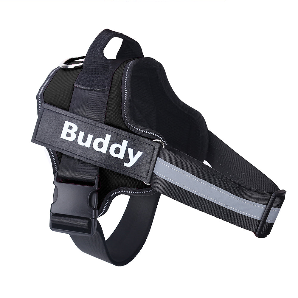 Arnés personalizado para perros, antitirones, reflectante, transpirable, ajustable, chaleco para mascotas, para perros pequeños y grandes.