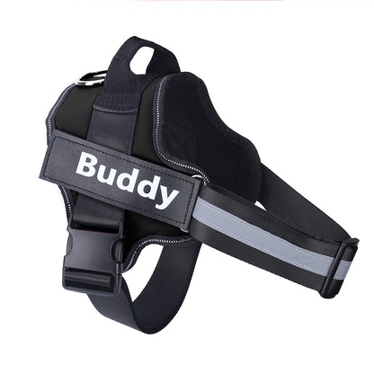 Arnés personalizado para perros, antitirones, reflectante, transpirable, ajustable, chaleco para mascotas, para perros pequeños y grandes.