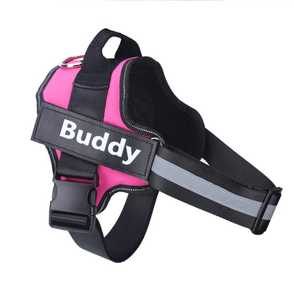 Arnés personalizado para perros, antitirones, reflectante, transpirable, ajustable, chaleco para mascotas, para perros pequeños y grandes.