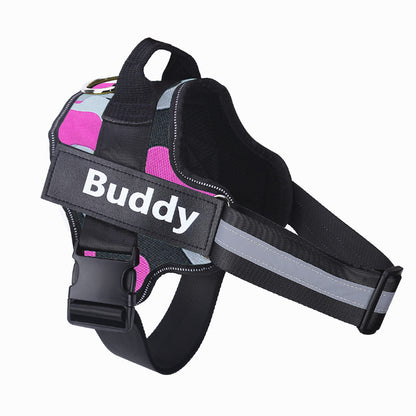 Arnés personalizado para perros, antitirones, reflectante, transpirable, ajustable, chaleco para mascotas, para perros pequeños y grandes.