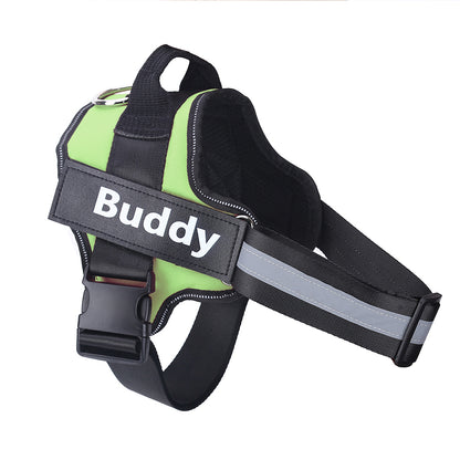 Arnés personalizado para perros, antitirones, reflectante, transpirable, ajustable, chaleco para mascotas, para perros pequeños y grandes.