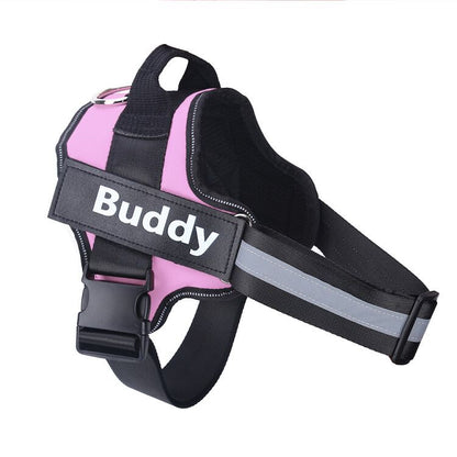 Arnés personalizado para perros, antitirones, reflectante, transpirable, ajustable, chaleco para mascotas, para perros pequeños y grandes.