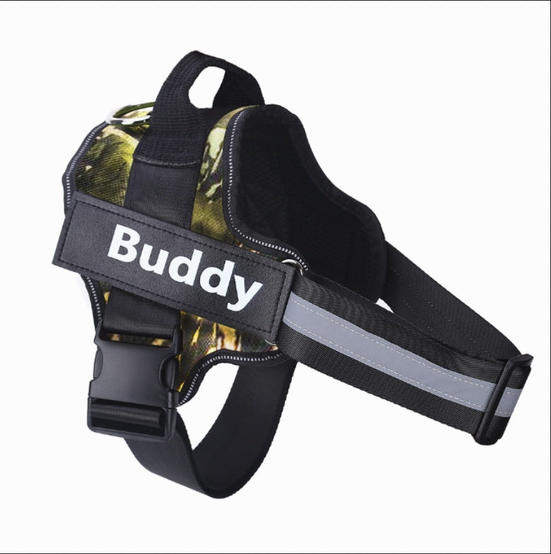 Arnés personalizado para perros, antitirones, reflectante, transpirable, ajustable, chaleco para mascotas, para perros pequeños y grandes.