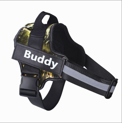 Arnés personalizado para perros, antitirones, reflectante, transpirable, ajustable, chaleco para mascotas, para perros pequeños y grandes.