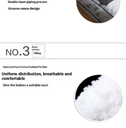 Colchoneta para perros de tela Oxford extragruesa y duradera